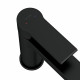 Смеситель для раковины Cersanit Brasko Black черный однорычажный с донным клапаном (63107)
