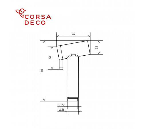 Смеситель для раковины с гигиеническим душем двухрежимным Corsa Deco CX хром однорычажный (FBCXH) Смеситель для раковины с гигиеническим душем двухрежимным Corsa Deco CX хром однорычажный (FBCXH)