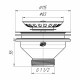 Выпуск для мойки АНИ пласт 3 1/2х115 мм с решеткой (M250)