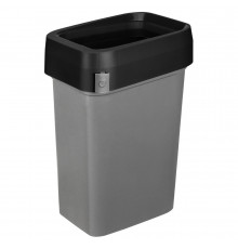 Контейнер для мусора Econova Smart Bin Pro с крышкой 50 л пластик черный