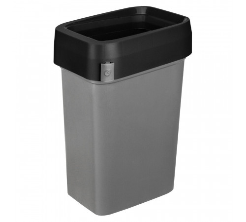 Контейнер для мусора Econova Smart Bin Pro с крышкой 50 л пластик черный
