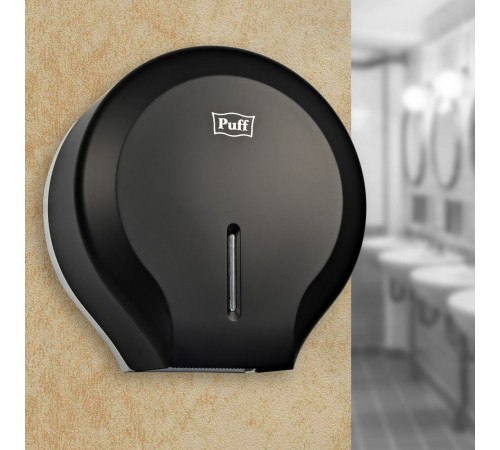 Диспенсер Puff 7130Bl для туалетной бумаги пластик черный Диспенсер Puff 7130Bl для туалетной бумаги пластик черный