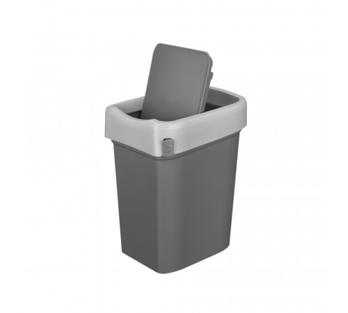 Контейнер для мусора Econova Smart Bin с крышкой 10 л пластик серый Контейнер для мусора Econova Smart Bin с крышкой 10 л пластик серый