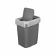 Контейнер для мусора Econova Smart Bin с крышкой 10 л пластик серый