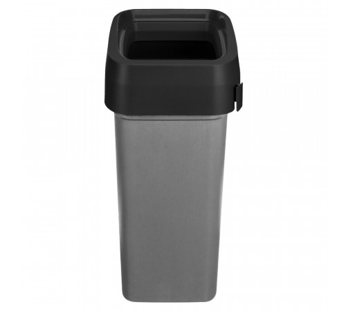 Контейнер для мусора Econova Smart Bin Pro с крышкой 50 л пластик черный
