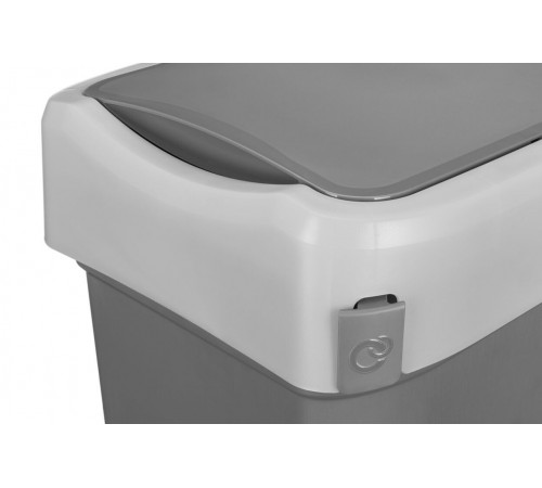 Контейнер для мусора Econova Smart Bin с крышкой 10 л пластик серый Контейнер для мусора Econova Smart Bin с крышкой 10 л пластик серый