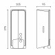 Диспенсер для мыла Nofer Evo 1000 мл пластик черный (03040.N)