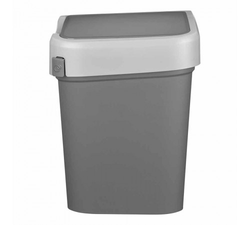 Контейнер для мусора Econova Smart Bin с крышкой 10 л пластик серый Контейнер для мусора Econova Smart Bin с крышкой 10 л пластик серый