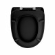 Сиденье для унитаза Berges Uno Black SO дюропласт с микролифтом (018153)