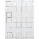 Штора для ванны Delphinium Квадраты 1800х1800 мм ПВХ белая (104155)