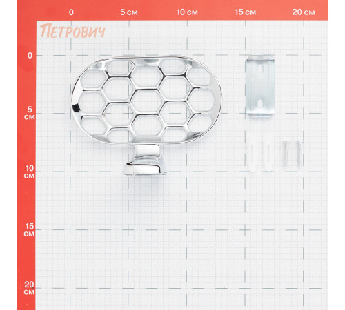 Мыльница для ванной Fora Flower с держателем металл хром (FOR-FL040/6949) Мыльница для ванной Fora Flower с держателем металл хром (FOR-FL040/6949)