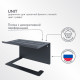 Держатель для туалетной бумаги Unit с полкой металл графит (74104560)
