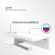 Держатель для туалетной бумаги Ulitka Unit с полкой с держателем освежителя воздуха металл белый (74104474)