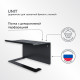 Держатель для туалетной бумаги Ulitka Unit с полкой металл черный (74104469)