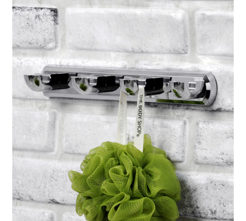 Вешалка для ванной WasserKraft Kammel K-8300 4 крючка на шуруп металл хром (K-8374) Вешалка для ванной WasserKraft Kammel K-8300 4 крючка на шуруп металл хром (K-8374)