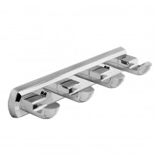 Вешалка для ванной WasserKraft Kammel K-8300 4 крючка на шуруп металл хром (K-8374)
