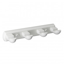 Вешалка для ванной WasserKraft Kammel K-8300 4 крючка на шуруп металл белая (K-8374W)