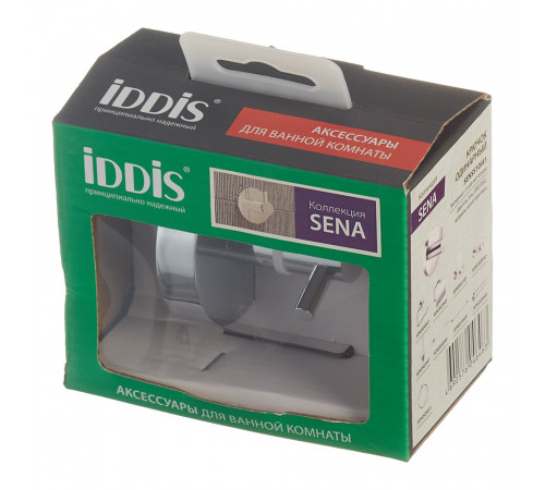 Крючок для ванной Iddis Sena одинарный на шуруп металл хром (SENSS10i41)