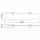 Полка для ванной WasserKraft Lippe K-6500 132х500х42 мм стекло/металл хром (K-6524)