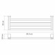 Полка для ванной WasserKraft Leine K-5000 WHITE 200х635х70 мм металл/пластик хром/белая (K-5011W)