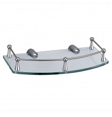 Полка для ванной WasserKraft 160х260х50 мм стекло/металл хром (K-588)