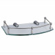 Полка для ванной WasserKraft 160х260х50 мм стекло/металл хром (K-588)