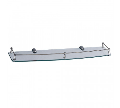Полка для ванной WasserKraft 150х600х50 мм стекло/металл хром (K-555)