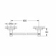 Полотенцедержатель Grohe Essentials 654 мм на шуруп сталь хром (40366DC1)