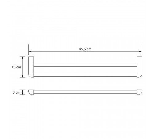 Полотенцедержатель WasserKraft Kammel K-8300WHITE 655 мм двойной на шуруп металл белый (K-8340W) Полотенцедержатель WasserKraft Kammel K-8300WHITE 655 мм двойной на шуруп металл белый (K-8340W)