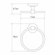 Полотенцедержатель кольцо WasserKraft Isen K-4000 d170 мм на шуруп металл хром (K-4060)