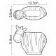 Стакан для ванной WasserKraft Lippe настольный полирезин черный/белый (K-8128A)