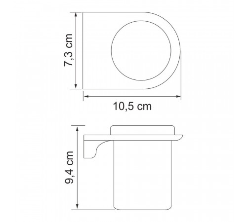 Стакан для ванной WasserKraft Kammel с держателем стекло матовый/металл белый (K-8328W) Стакан для ванной WasserKraft Kammel с держателем стекло матовый/металл белый (K-8328W)