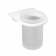 Стакан для ванной WasserKraft Kammel с держателем стекло матовый/металл белый (K-8328W)
