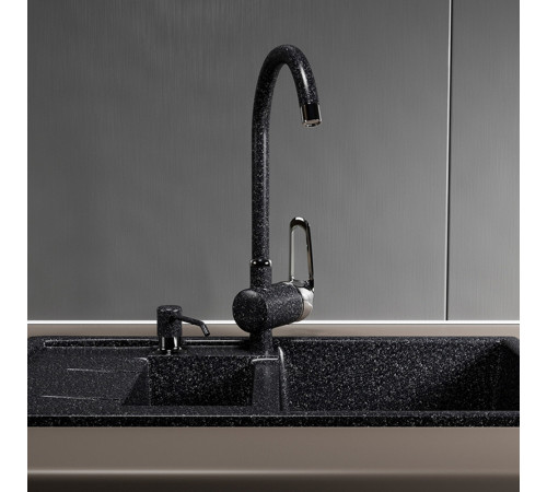 Дозатор для моющего средства Mixline D-01 330 мл пластиковый черный встраиваемый (541468) Дозатор для моющего средства Mixline D-01 330 мл пластиковый черный встраиваемый (541468)