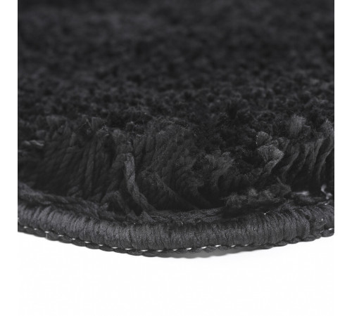 Коврик для ванной черный 57х55 см WasserKraft Kammel (BM-8346)