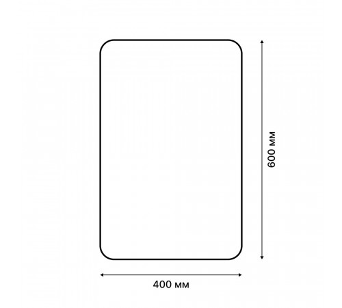 Коврик для ванной черный 60х40 см Fora Black (FOR-MCF-4060BLACK)