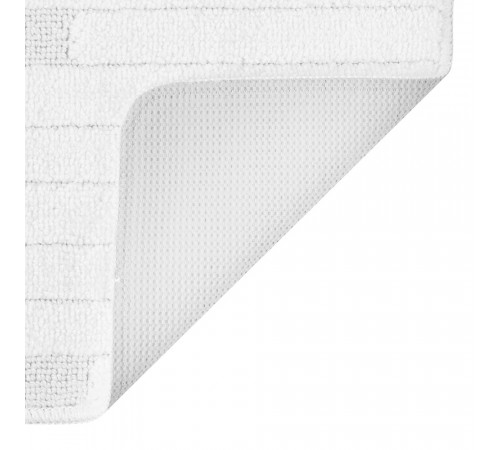 Коврик для ванной белый 50х80 см Fora Bricks (FOR-PP-BRK50-80W)