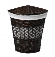 Корзина для белья WasserKraft Salm 410х410х590 мм 68,7 л коричневая (WB-270-L)
