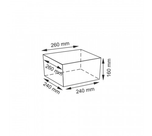 Корзина WasserKraft Dinkel 260х260х160 мм 10 л коричневая (WB-580-S)