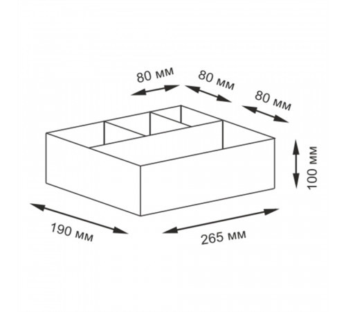 Корзина WasserKraft Neime 265х190х100 мм 5 л коричневая (WB-190-M) Корзина WasserKraft Neime 265х190х100 мм 5 л коричневая (WB-190-M)