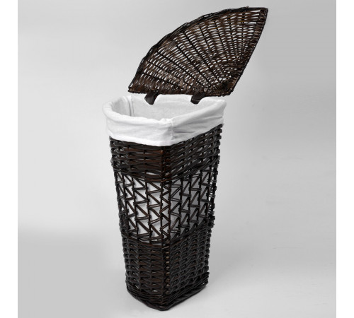 Корзина для белья WasserKraft Salm 410х410х590 мм 68,7 л коричневая (WB-270-L) Корзина для белья WasserKraft Salm 410х410х590 мм 68,7 л коричневая (WB-270-L)