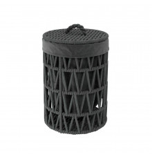 Корзина для белья WasserKraft Mosel 360х360х550 мм 71,3 л черная (WB-460-S)