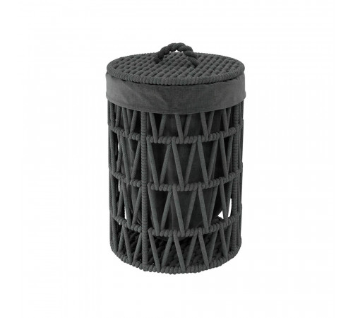 Корзина для белья WasserKraft Mosel 360х360х550 мм 71,3 л черная (WB-460-S) Корзина для белья WasserKraft Mosel 360х360х550 мм 71,3 л черная (WB-460-S)