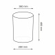 Корзина для белья WasserKraft Bever 360х280х480 мм 105,8 л коричневая (WB-240-M)