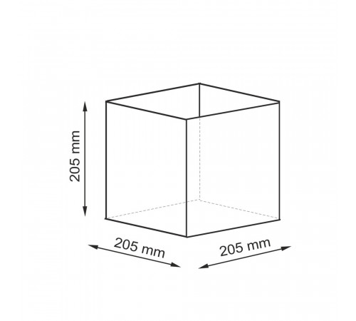 Корзина WasserKraft Glan 205х205х205 мм 8,6 л коричневая (WB-661-S) Корзина WasserKraft Glan 205х205х205 мм 8,6 л коричневая (WB-661-S)