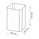 Корзина для белья WasserKraft Nuthe 400х595х300 мм 71,4 л коричневая (WB-910-L)
