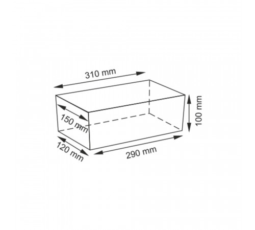 Корзина WasserKraft Lossa 310х150х100 мм 4,7 л коричневая (WB-120-S) Корзина WasserKraft Lossa 310х150х100 мм 4,7 л коричневая (WB-120-S)
