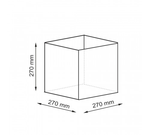Корзина WasserKraft Glan 270х270х270 мм 19,7 л коричневая (WB-660-L) Корзина WasserKraft Glan 270х270х270 мм 19,7 л коричневая (WB-660-L)