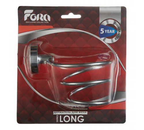 Держатель для фена Fora Long на шуруп металл хром (L043/926)