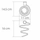Держатель для фена WasserKraft на шуруп металл черный (K-1080PB)